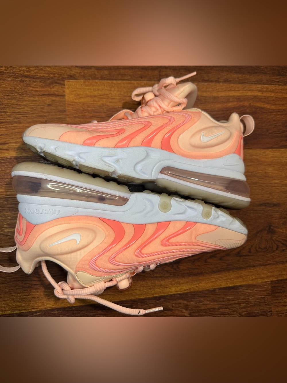 NIKE AIR MAX 270 REACT ENG CRIMSON TINT WOMEN'S RUNNING TRAINING SHOES SIZE 6.5